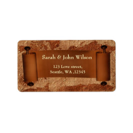 Vintage Karte, Rücksendekennzeichen Adressaufkleber