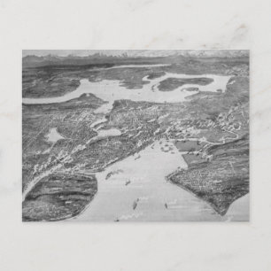 Vintage Karte Seattles (1908)