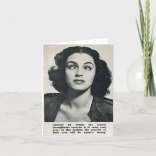 Vintage Karte "Stärkung der Augenmuskulatur"