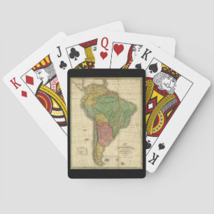 Vintage-Karte Südamerikas von 1826 von Anthony Fin Spielkarten
