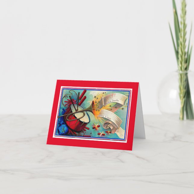 Vintage Karte vom 4. Juli (Vorderseite)