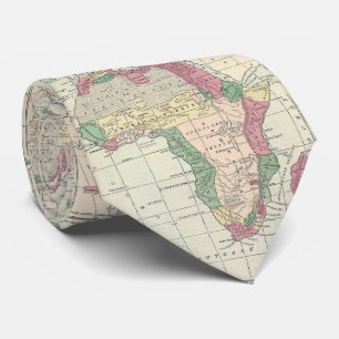Vintage Karte von Afrika (1872) Krawatte