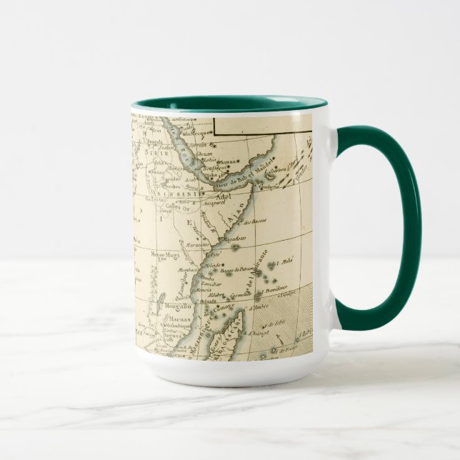 Vintage Karte von Afrika Tasse (Rechts)