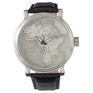 Vintage Karte von Afrika-Uhr Armbanduhr