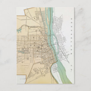 Vintage Karte von Albany NY (1895)