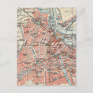 Vintage Karte von Amsterdam (1905) (2)