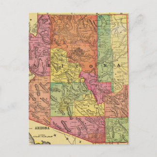Vintage Karte von Arizona (1909)