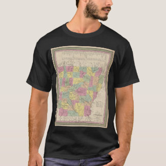 Vintage-Karte von Arkansas 1853 T-Shirt