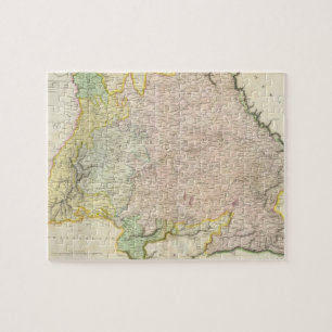Vintage Karte von Bayern Deutschland (1814) Puzzle