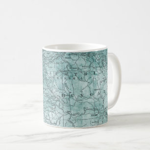 Vintage Karte von Bayern, Österreich-Ungarn Reise Tasse