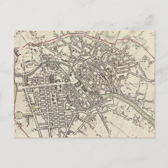 Vintage Karte von Berlin (1833) (Vorderseite)