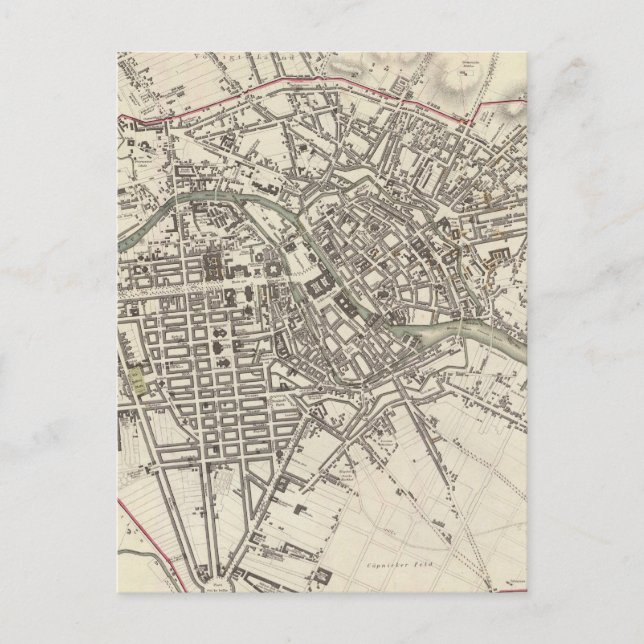 Vintage Karte von Berlin (1833) (Vorderseite)