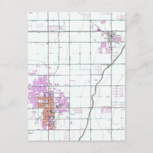 Vintage Karte von Chandler & Gilbert Arizona (1952