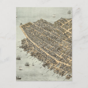 Vintage Karte von Charleston (1872)