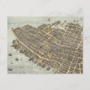 Vintage Karte von Charleston (1872)