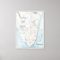 Vintage Karte von Charleston South Carolina (1898)