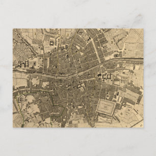 Vintage Karte von Dublin Irland (1797)