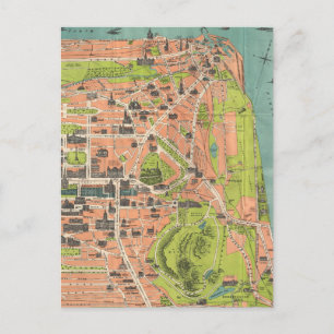 Vintage Karte von Edinburgh Schottland (1935)