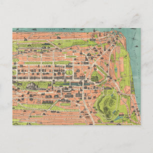 Vintage-Karte von Edinburgh Schottland (1935) Postkarte
