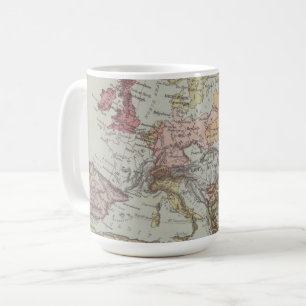 Vintage Karte von Europa Kaffeetasse