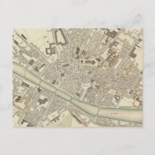 Vintage Karte von Florenz Italien (1835)