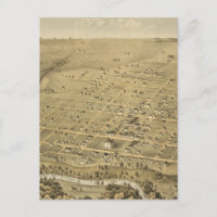 Vintage Karte von Fort Worth Texas (1876)