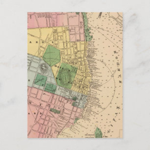 Vintage Karte von Halifax Nova Scotia (1878)