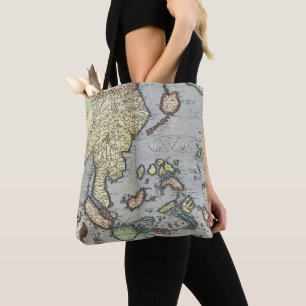 Vintage Karte von Indien 1592
