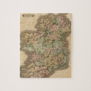 Vintage Karte von Irland (1831) Puzzle