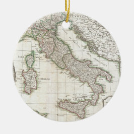 Vintage Karte von Italien (1770) Keramikornament
