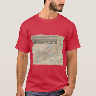 Vintage-Karte von Kalifornien 1860 T-Shirt