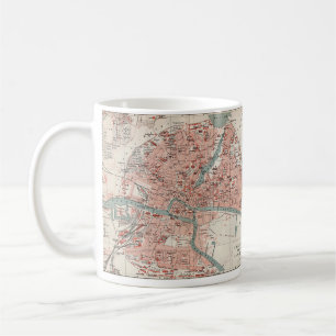 Vintage Karte von Königsberg Deutschland (1905) Tasse
