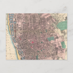 Vintage Karte von Liverpool England (1890)