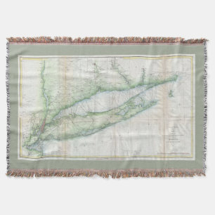 Vintage Karte von Long Island NY (1877) Decke