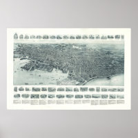 Vintage Karte von Lynn Massachusetts (1916)