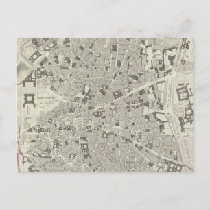 Vintage Karte von Madrid Spanien (1831)