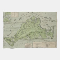 Vintage Karte von Marthas Vineyard (1913)