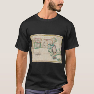 Vintage-Karte von Massachusetts 1827 T-Shirt