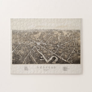 Vintage Karte von Medford Massachusetts Puzzle