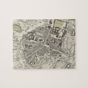 Vintage Karte von München Deutschland (1832) Puzzle