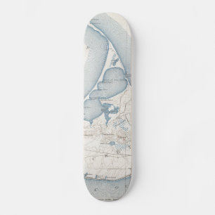 Vintage Karte von Nantucket (1919) Skateboard