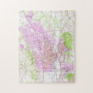 Vintage Karte von Napa Kalifornien (1951) Puzzle