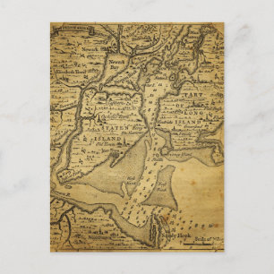 Vintage Karte von New York