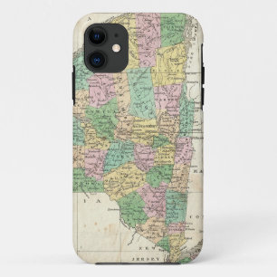 Vintage Karte von New York (1827) Case-Mate iPhone Hülle