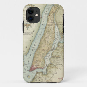 Vintage Karte von New York City (1869) Case-Mate iPhone Hülle