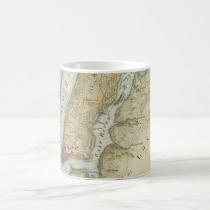 Vintage Karte von New York City (1869) Tasse