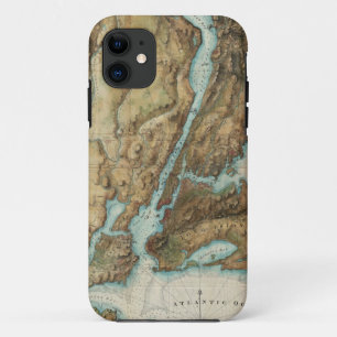 Vintage Karte von New- York Cityhafen (1864) Case-Mate iPhone Hülle