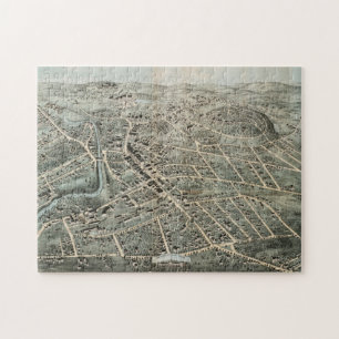 Vintage Karte von Northampton MA (1875) Puzzle