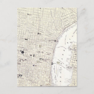 Vintage Karte von Philadelphia (1885)