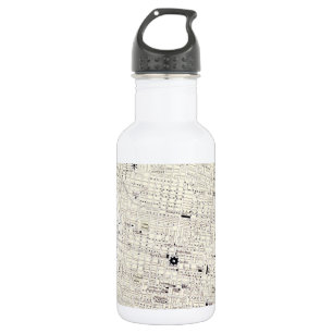 Vintage Karte von Philadelphia (1885) Trinkflasche
